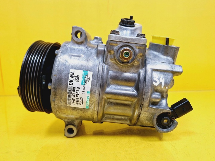 Компресор кондиціонера 1K0820859F VW GOLF V 1.9 TDI NR34 - зображення 1